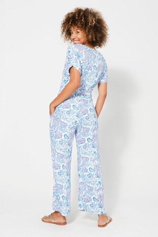 Jumpsuit - Wit en blauw