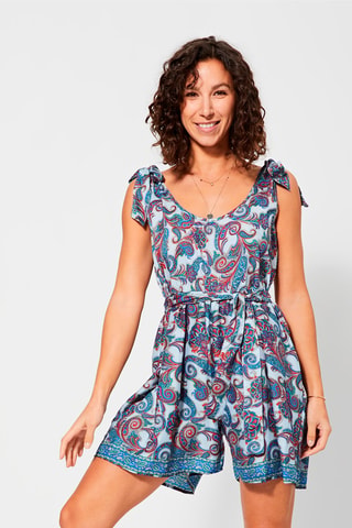 Playsuit - Blauw, rood en groen