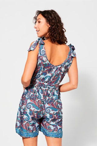 Playsuit - Blauw, rood en groen