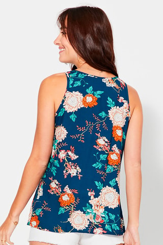 Top - Blauw, groen en oranje