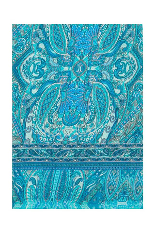 Sjaal - Blauw en beige