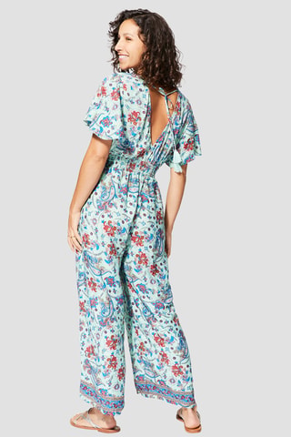 Jumpsuit - Turquoise en blauw