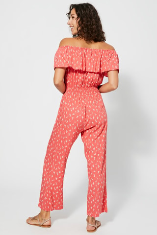 Jumpsuit - Roze en wit