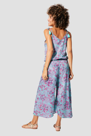 Jumpsuit - Goudkleurig en roze