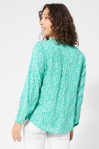 Top - Groen en wit