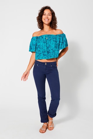 Crop top - Blauw
