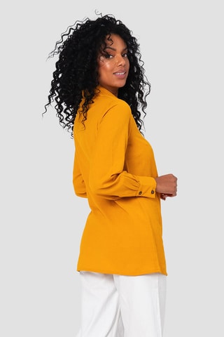 Linnen Blouse - Geel