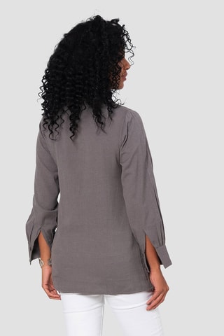 Linnen Blouse - Grijs