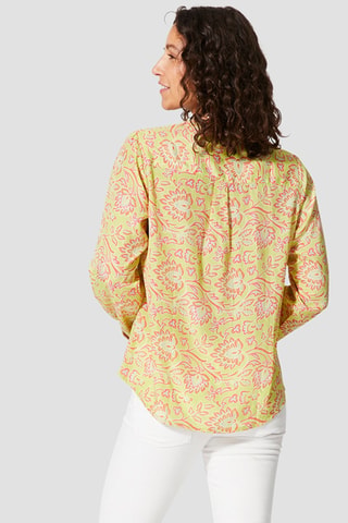 Top - Groen, geel en roze