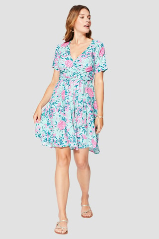Skaterjurk - Wit, blauw en roze
