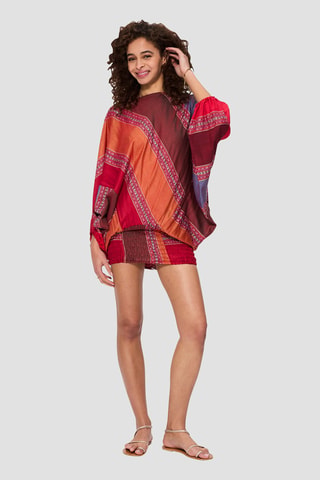 3-in-1 Harembroek - Rood en blauw