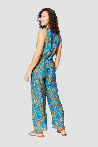 Jumpsuit - Groen en oranje