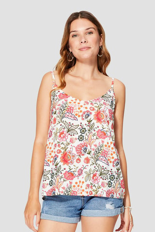 Top - Wit en roze