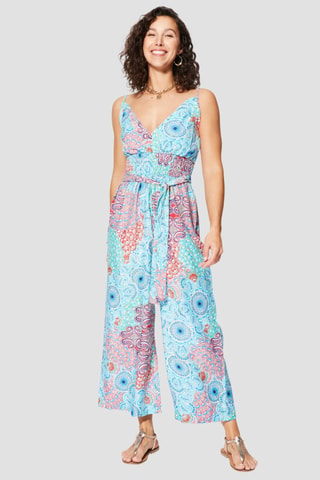 Jumpsuit - Blauw en turquoise