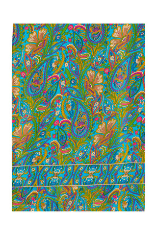 Sjaal - Turquoise en groen