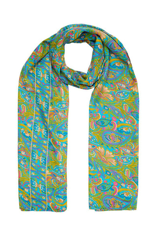 Sjaal - Turquoise en groen