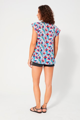 Top - Rood, blauw en paars