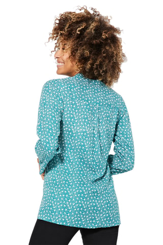Blouse - Groen en wit