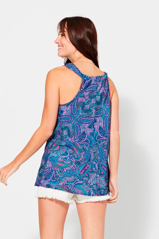 Hemd - Blauw, paars en roze