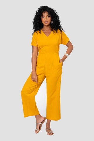 Linnen Jumpsuit - Geel