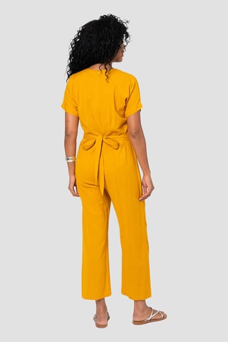 Linnen Jumpsuit - Geel