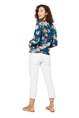 Blouse - Blauw, groen en oranje
