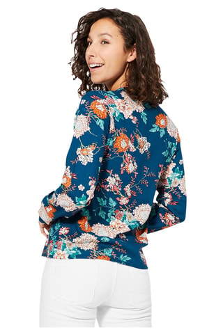 Blouse - Blauw, groen en oranje