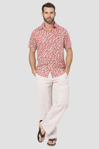 Overhemd - Wit en multicolor