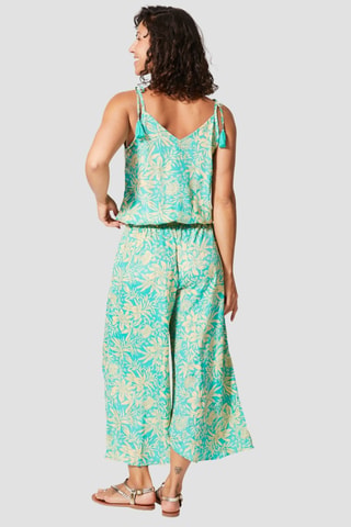 Jumpsuit - Groen en geel