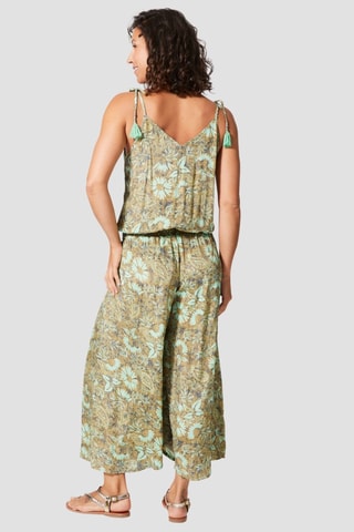 Jumpsuit - Goudkleurig en beige