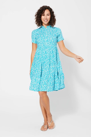 Skaterjurk - Turquoise en wit