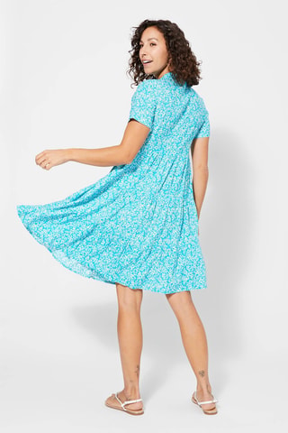 Skaterjurk - Turquoise en wit