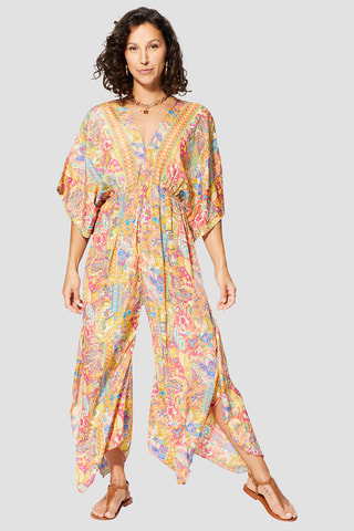 Jumpsuit - Geel en blauw