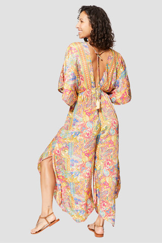 Jumpsuit - Geel en blauw