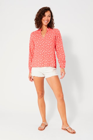 Top - Wit en roze