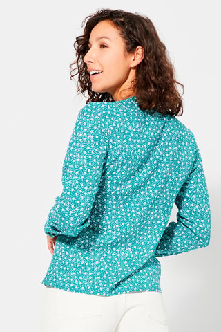 Blouse - Groen en wit
