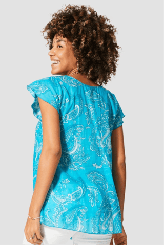 Top - Blauw