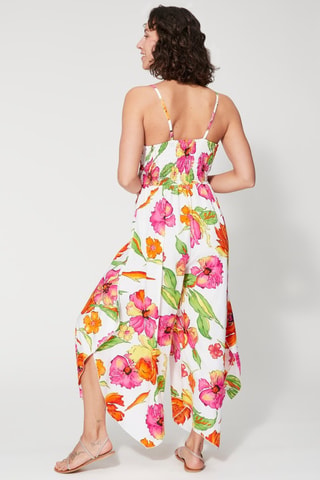 Jumpsuit - Wit en roze