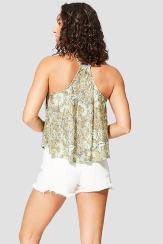 Top - Goudkleurig en beige