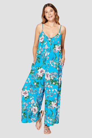 Jumpsuit - Turquoise en groen