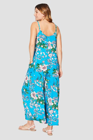 Jumpsuit - Turquoise en groen