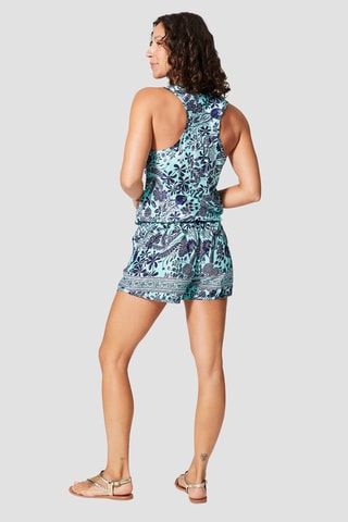 Playsuit - Goudkleurig en turquoise