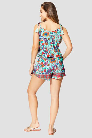 Playsuit - Turquoise en blauw