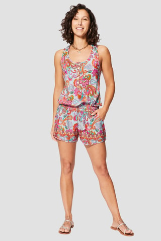 Playsuit - Grijs en oranje