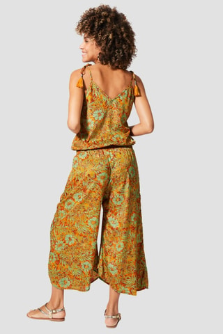 Jumpsuit - Goudkleurig en oranje