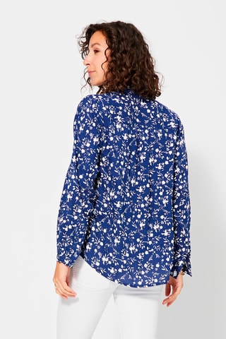 Blouse - Wit en blauw