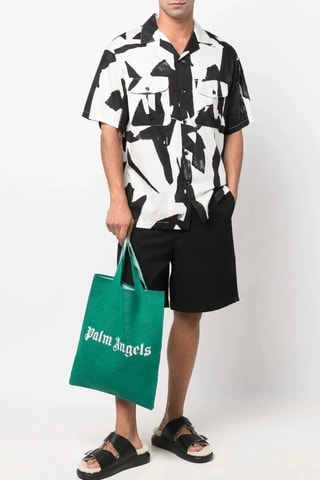 Tote bag en laine - Vert foncé