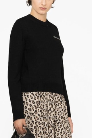 Pull slim en mérinos et cachemire - Noir