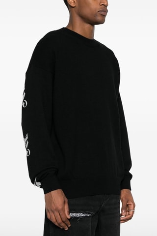 Pull en mérinos et cachemire - Noir