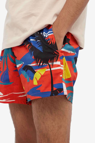 Short de bain - Rouge